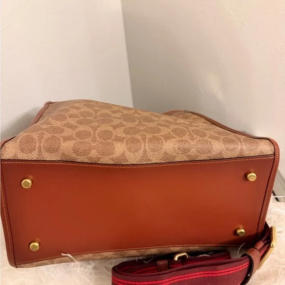 Field Carriage & Signature Coated Canvas Tote - Picture 5 of 8